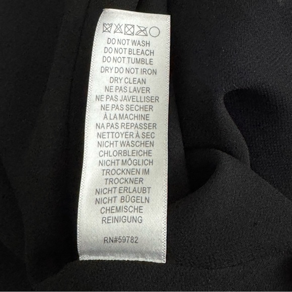 Adrianna Papell Dress Size 4 Pleated Chiffon Fit & Flare Ombré Black Purple - Picture 10 of 10